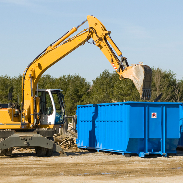 can i choose the location where the residential dumpster will be placed in Hooker County